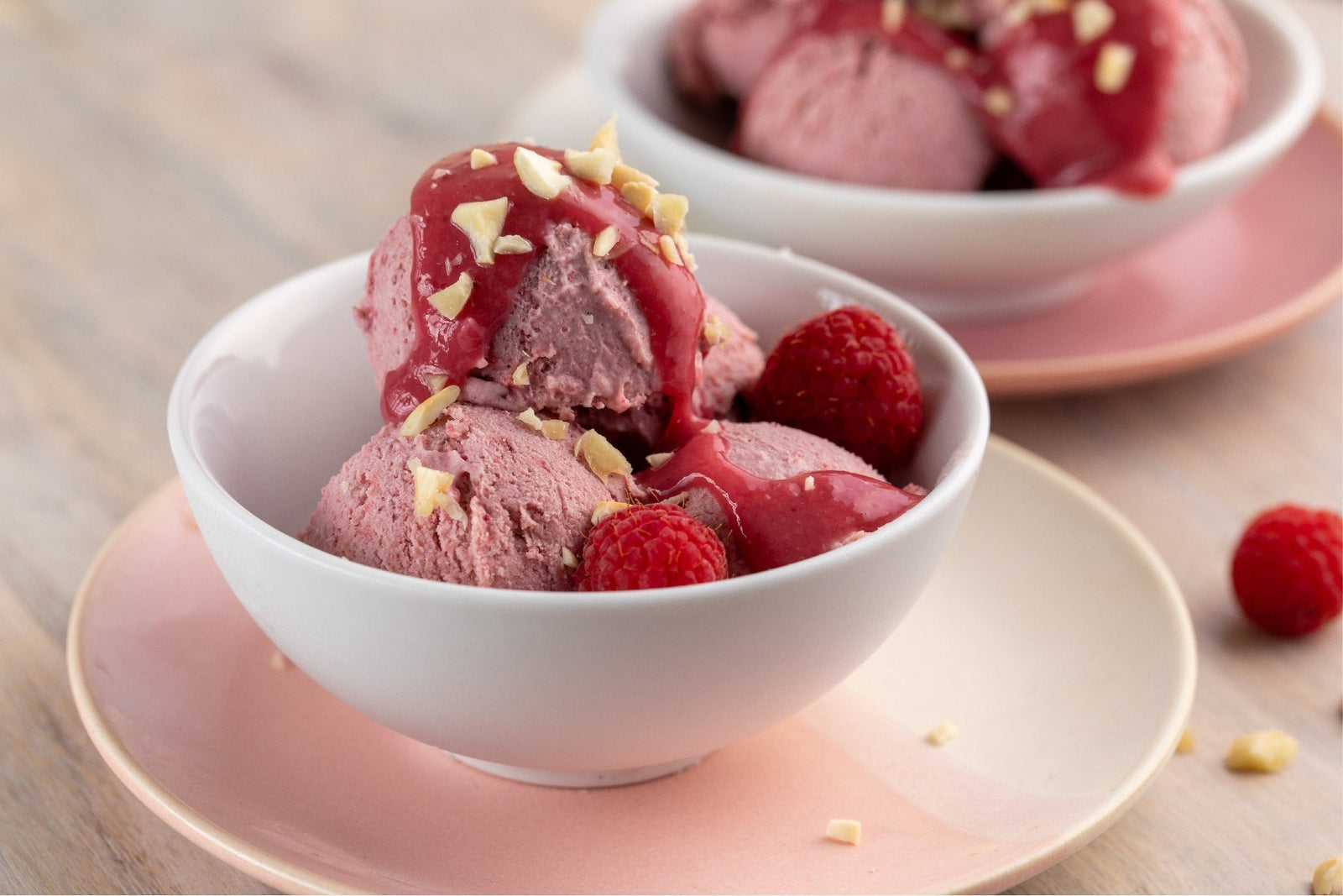 Tahini Hibiscus Ice Cream
