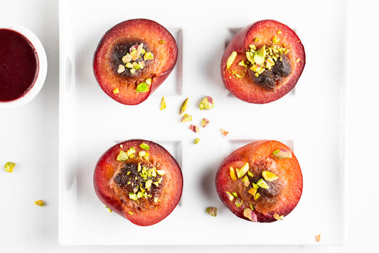 Baked Stuffed Plums